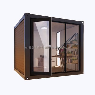 Goedkope Containerhuis met 50/75/100mm Wave Sandwich Panel Muur en Aluminium Alloy Windows