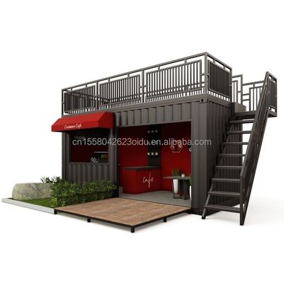 Luxe Container Bar 20ft Container Coffeeshop en Restaurant met gegalvaniseerde stalen buiging 180g