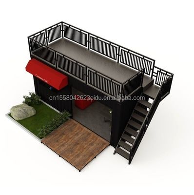 Luxe Container Bar 20ft Container Coffeeshop en Restaurant met gegalvaniseerde stalen buiging 180g