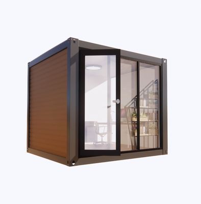 Goedkope Containerhuis met 50/75/100mm Wave Sandwich Panel Muur en Aluminium Alloy Windows