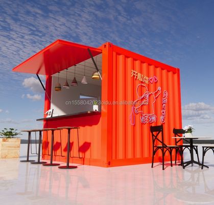 Supermarkt Gemaakt van gegalvaniseerde stalen vierkantbuizen Hoofdstructuur voor 20ft of 40ft Mobiele prefab huis opvouwbaar