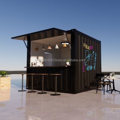 Supermarkt Gemaakt van gegalvaniseerde stalen vierkantbuizen Hoofdstructuur voor 20ft of 40ft Mobiele prefab huis opvouwbaar