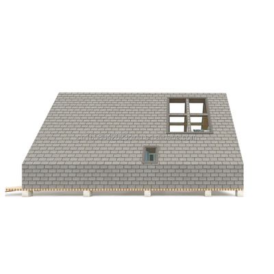 EU badkamer woonkamer Houten driehoekige container met sandwichpaneel deur en gegalvaniseerde staal vierkant buizen structuur