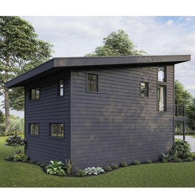 Gegalvaniseerde stalen vierkantbuizen 2 slaapkamers Buitenbouw Prefab scheepvaart Containerhuis voor villa/warme binnenplaats Tuin