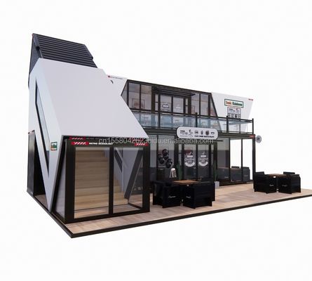 Uitbreidbare prefab vouwcontainer Tuinhuis met gegalvaniseerde stalen vierkantbuizen Hoofdstructuur Chinese ontwerpstijl