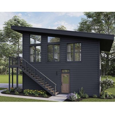 Gegalvaniseerde stalen vierkantbuizen 2 slaapkamers Buitenbouw Prefab scheepvaart Containerhuis voor villa/warme binnenplaats Tuin