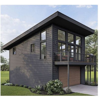 Gegalvaniseerde stalen vierkantbuizen 2 slaapkamers Buitenbouw Prefab scheepvaart Containerhuis voor villa/warme binnenplaats Tuin