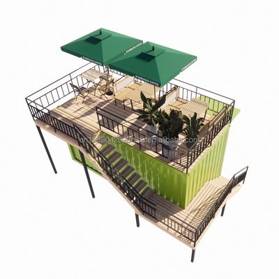 Badkamer 20ft Draagbare Kiosk Gewijzigd Prefab Modulaire Koffieshop Verzending Container Bar Tiny House in Modern Design Stijl