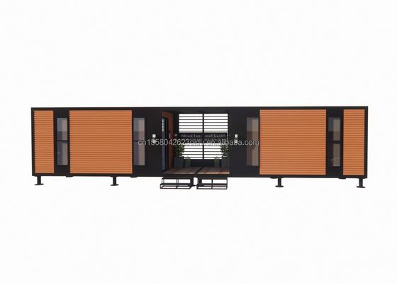 Goedkope aluminiumlegeringsruimte Staalstructuur Prefab vouwbare villa Containerhuis met gegalvaniseerde stalen vierkantbuizen