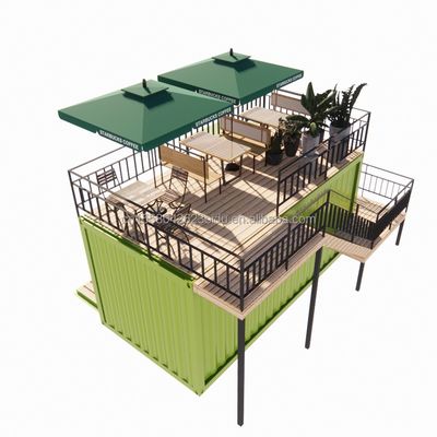 Badkamer 20ft Draagbare Kiosk Gewijzigd Prefab Modulaire Koffieshop Verzending Container Bar Tiny House in Modern Design Stijl