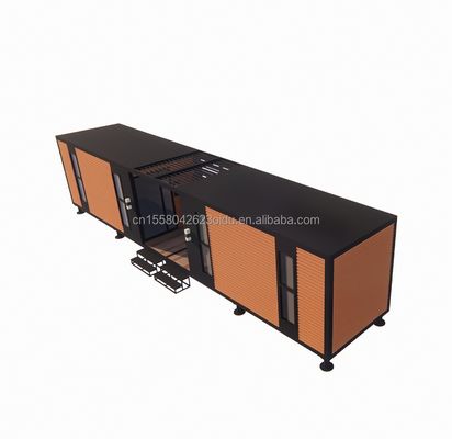 Goedkope aluminiumlegeringsruimte Staalstructuur Prefab vouwbare villa Containerhuis met gegalvaniseerde stalen vierkantbuizen