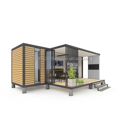 Prefab modulaire containerhuizen Moderne ontwerp stijl met stalen frame gegalvaniseerd stalen buigwerk 180g