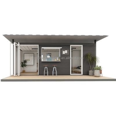 Gegalvaniseerde stalen vierkantbuizen Hoofdstructuur gebruikt voor geprefabriceerde modulaire flat pack scheepvaartcontainer kantoorgebouw