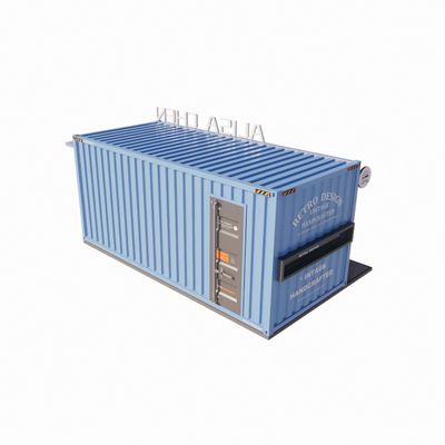 Gegalvaniseerde stalen vierkantbuizen Containerhuizen 20ft Draagbare kiosk Gemodificeerde prefab modulaire koffiewinkel Verzending Container Bar