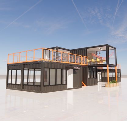 Gepersonaliseerd Modern Prefab Tiny House met aangepaste kleur en muur 50/75/100mm Wave Sandwich Panel