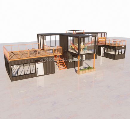 Gepersonaliseerd Modern Prefab Tiny House met aangepaste kleur en muur 50/75/100mm Wave Sandwich Panel