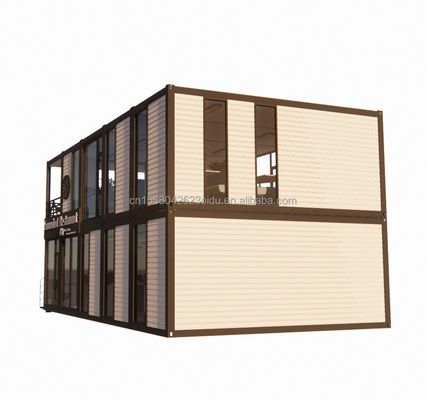 Containerhuizen Muur 50/75/100mm Wave Sandwich Panel Opvouwbaar Uitbreidbaar Prefab Huis Villa