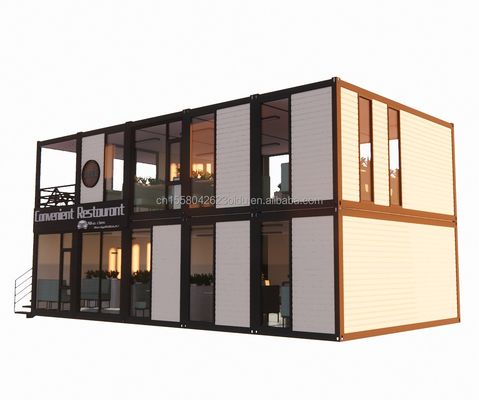Containerhuizen Muur 50/75/100mm Wave Sandwich Panel Opvouwbaar Uitbreidbaar Prefab Huis Villa