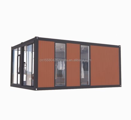 Containerhuizen Muur 50/75/100mm Wave Sandwich Panel Opvouwbaar Uitbreidbaar Prefab Huis Villa