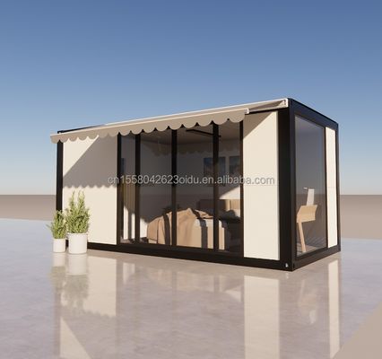 Hotel Accommodatie 20ft Prefabricated Afneembare Huis met gegalvaniseerd stalen buigwerk 180g en aanpasbaar ontwerp