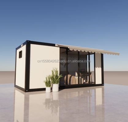 Hotel Accommodatie 20ft Prefabricated Afneembare Huis met gegalvaniseerd stalen buigwerk 180g en aanpasbaar ontwerp