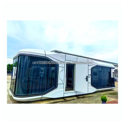 Gepersonaliseerd Kleur Soundproof Space Capsule Prefab Tiny House met Wand 50/75/100mm Wave Sandwich Panel