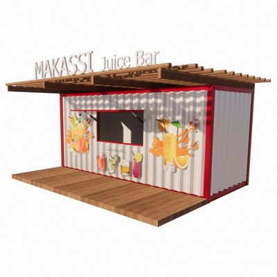Modern ontwerp Containerhuizen 20ft Container Prefabricated winkels Winkels in Shipping Container