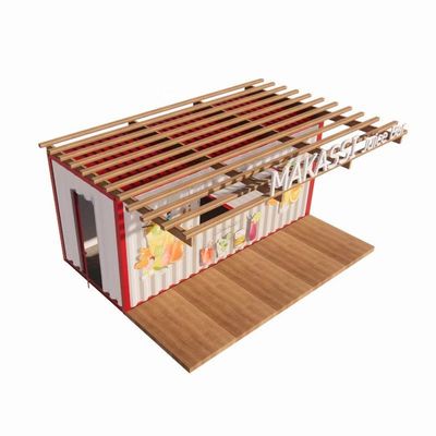 Modern ontwerp Containerhuizen 20ft Container Prefabricated winkels Winkels in Shipping Container
