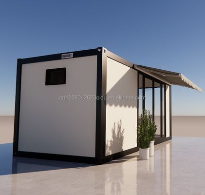 Hotel Accommodatie 20ft Prefabricated Afneembare Huis met gegalvaniseerd stalen buigwerk 180g en aanpasbaar ontwerp