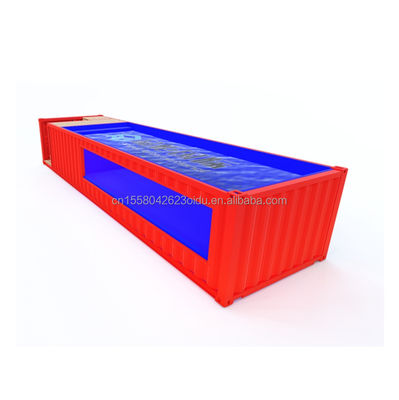Buiten zwembad 20ft Container zwembad met aangepaste kleur en aluminium glazen ramen