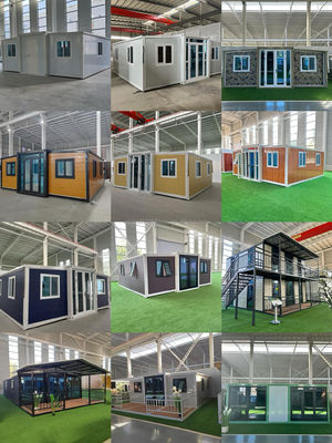 Aluminium alloy venster 20ft uitbreidbare prefab villa orkaanbestendige draagbare mobiele luxe appartement voor luxe wonen