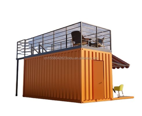 Gemodificeerde 20 voet prefab scheepvaartcontainer Ideaal voor pop-up koffiewinkel restaurant mobiele container bar winkel en badkamer