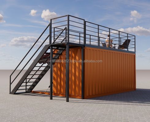 Gemodificeerde 20 voet prefab scheepvaartcontainer Ideaal voor pop-up koffiewinkel restaurant mobiele container bar winkel en badkamer