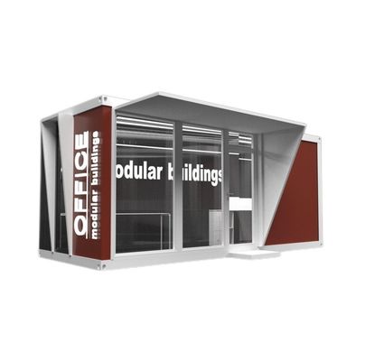 Hoofdstructuur Gegalvaniseerde stalen vierkantbuizen Outdoor Food Store Sentry Box Coffee Shop Kleding Container