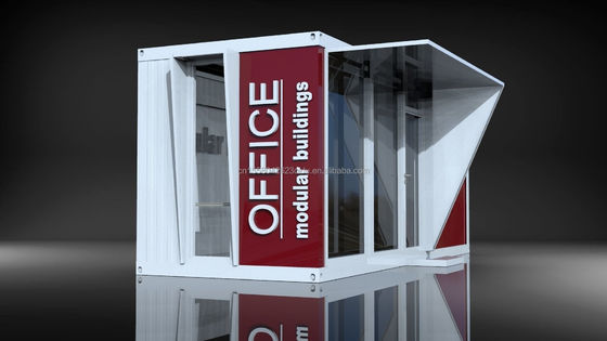 Hoofdstructuur Gegalvaniseerde stalen vierkantbuizen Outdoor Food Store Sentry Box Coffee Shop Kleding Container