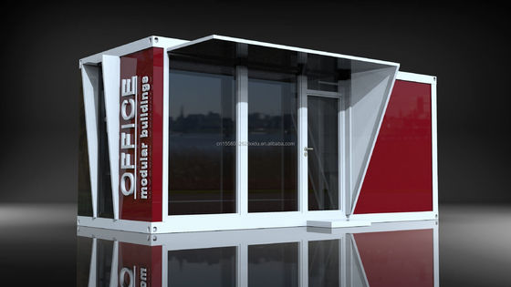 Hoofdstructuur Gegalvaniseerde stalen vierkantbuizen Outdoor Food Store Sentry Box Coffee Shop Kleding Container