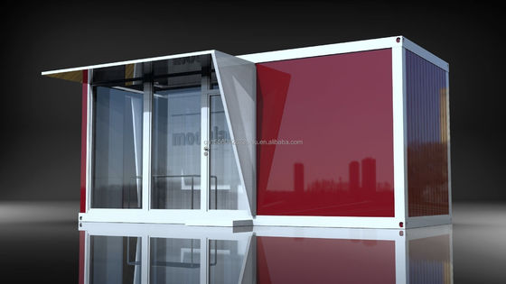 Hoofdstructuur Gegalvaniseerde stalen vierkantbuizen Outdoor Food Store Sentry Box Coffee Shop Kleding Container