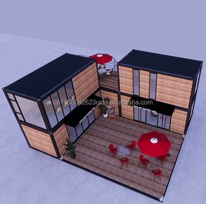 Moderne ontwerp 20 voet uitbreidbaar Flat Pack Modulair Huis Prefab Sandwich Panel Verzending 3 slaapkamers Container Huis voor Hotel