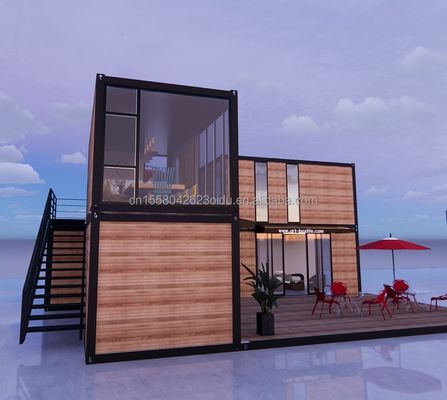 Moderne ontwerp 20 voet uitbreidbaar Flat Pack Modulair Huis Prefab Sandwich Panel Verzending 3 slaapkamers Container Huis voor Hotel