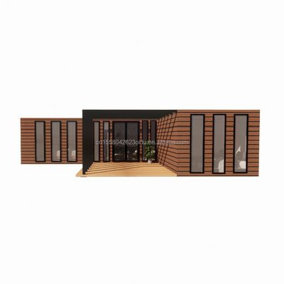 Houten Container Huis EU Best Design Hout Graan Glas 20ft 40ft Prefab Huis Luxe Container Huis Prefab Huizen Moderne
