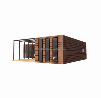 Houten Container Huis EU Best Design Hout Graan Glas 20ft 40ft Prefab Huis Luxe Container Huis Prefab Huizen Moderne