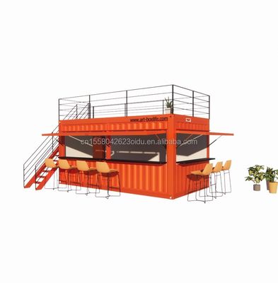 Goedkope 20ft of 40ft Container Voorgefabriceerde winkels Winkels met aluminiumalloy ramen