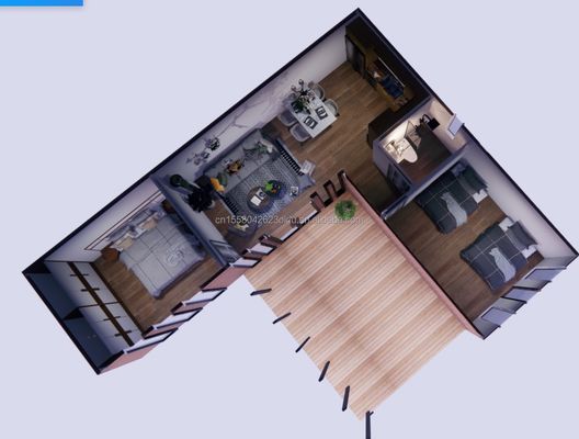 Houten Container Huis EU Best Design Hout Graan Glas 20ft 40ft Prefab Huis Luxe Container Huis Prefab Huizen Moderne