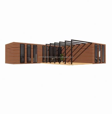 Houten Container Huis EU Best Design Hout Graan Glas 20ft 40ft Prefab Huis Luxe Container Huis Prefab Huizen Moderne