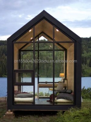50/75/100mm Wave Sandwich Panel Muur Luxe Metalen Houten Tuin Klein Huis voor Moderne Prefab Hotel