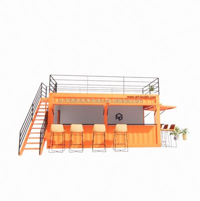 Goedkope 20ft of 40ft Container Voorgefabriceerde winkels Winkels met aluminiumalloy ramen