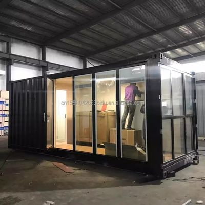 20ft Draagbaar Opvouwbaar Container Cabin House met aangepaste kleur en gegalvaniseerde stalen vierkant buizen