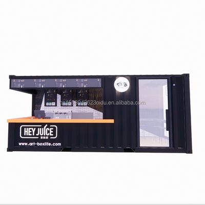 Long Beach Container Coffee Bar Uitbreidbare Container Bar met aangepaste kleur en muur 50/75/100mm Wave Sandwich Panel