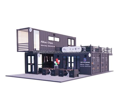 Draagbare scheepvaart Modulaire prefab vouwwoningen Berging Uitbreidbaar containerhuis met aangepaste kleur en 3D-model
