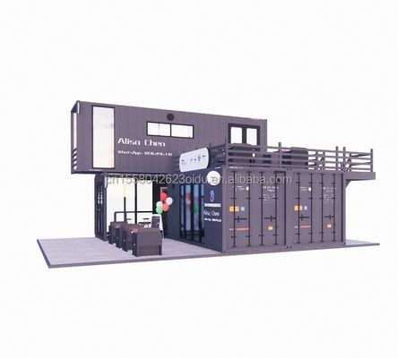 Draagbare scheepvaart Modulaire prefab vouwwoningen Berging Uitbreidbaar containerhuis met aangepaste kleur en 3D-model